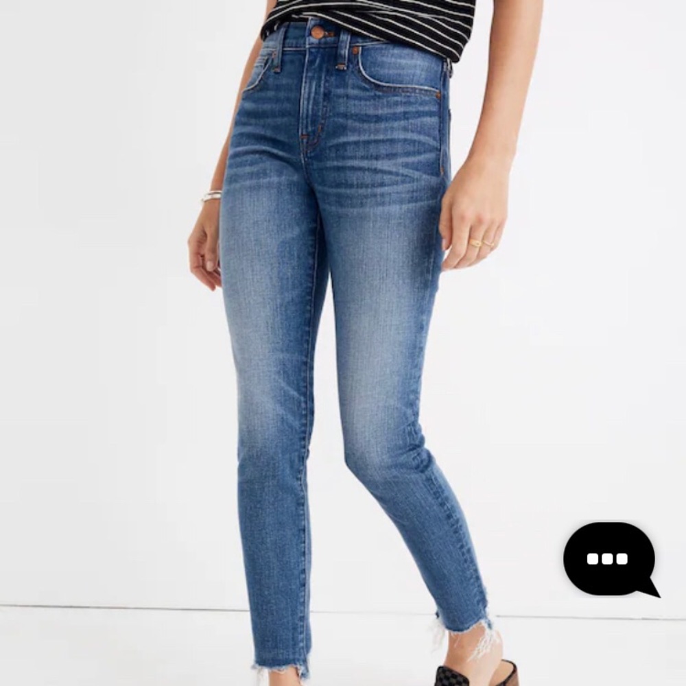 9" High-Rise Skinny Crop Jeans: Destructed-Hem Edition 25